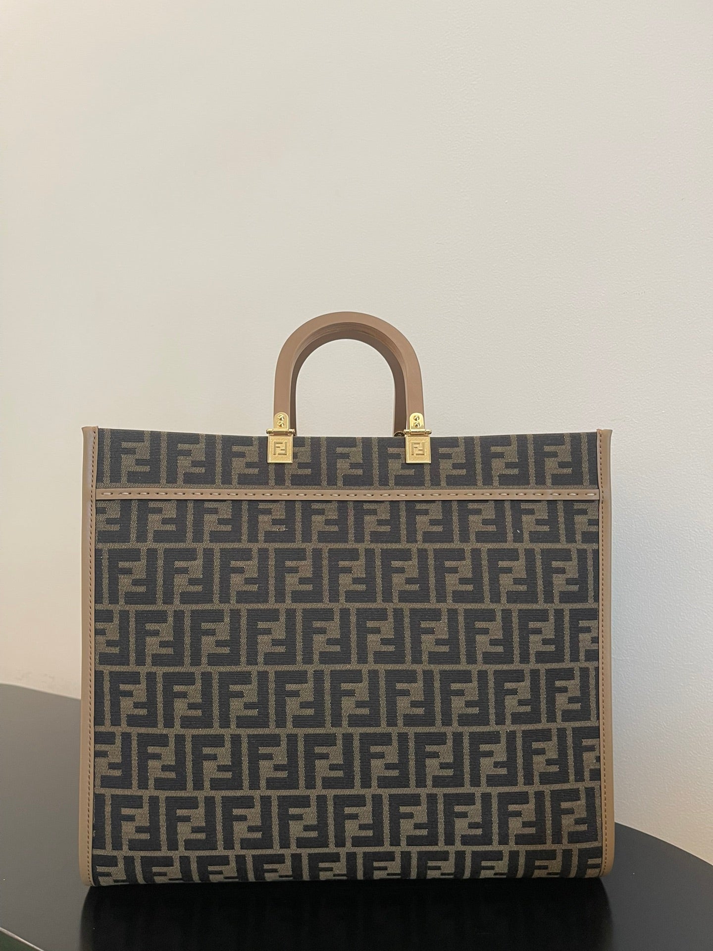 Fendi Sunshine Medium FF Motif Fabric Tote Bag