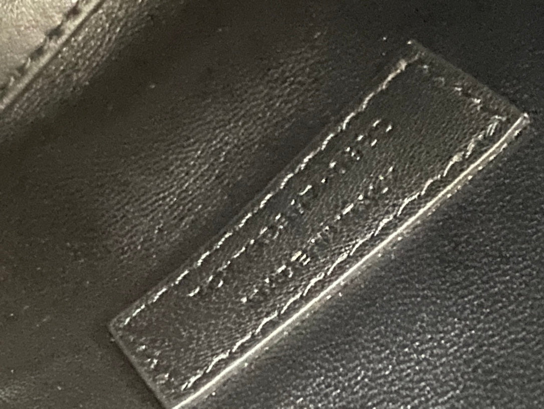 Saint Laurent Toy North/South Shopping Tote in Crocodile-Embossed Leather - Black