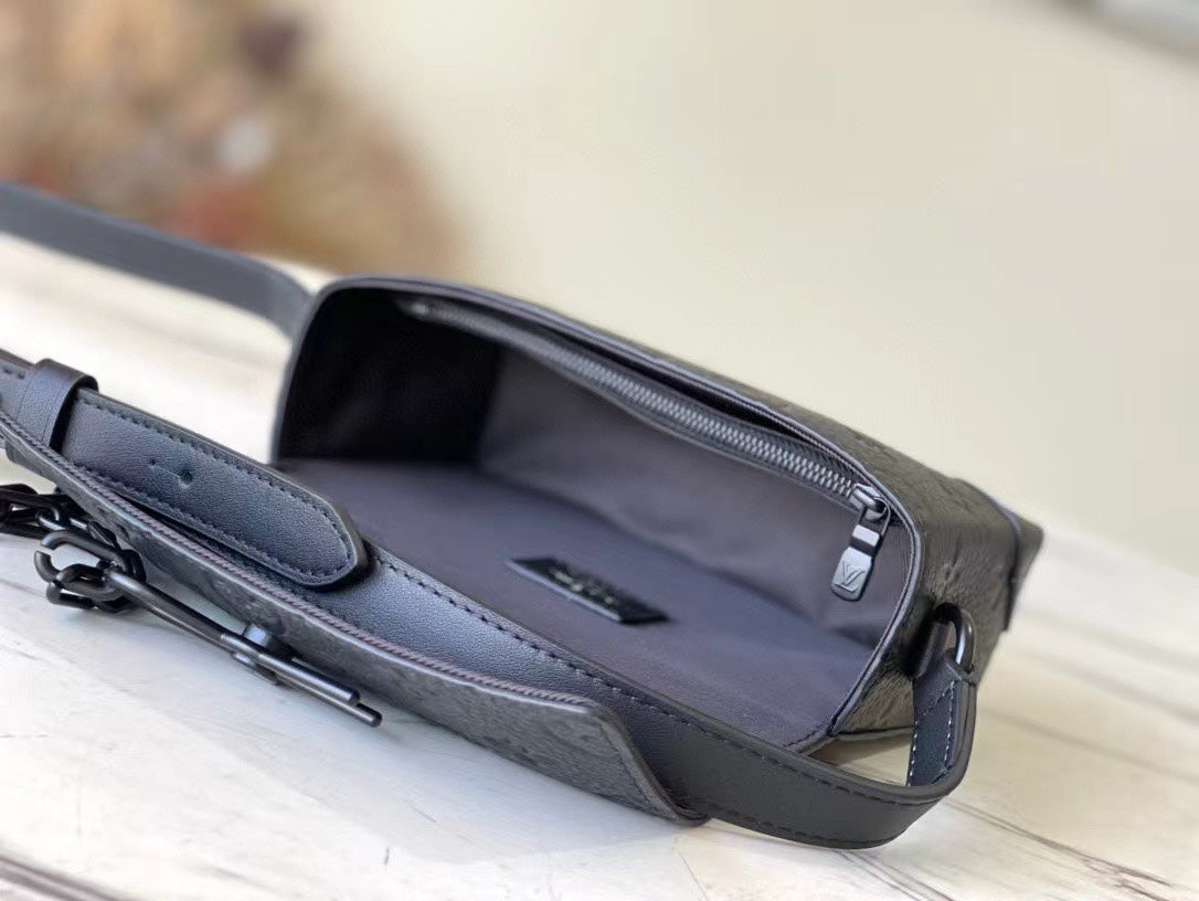 Louis Vuitton Mini Soft Trunk Monogram Taurillon Leather Black