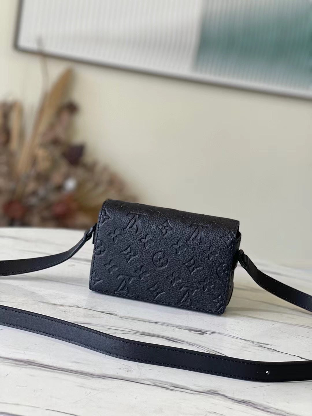 Louis Vuitton Mini Soft Trunk Monogram Taurillon Leather Black