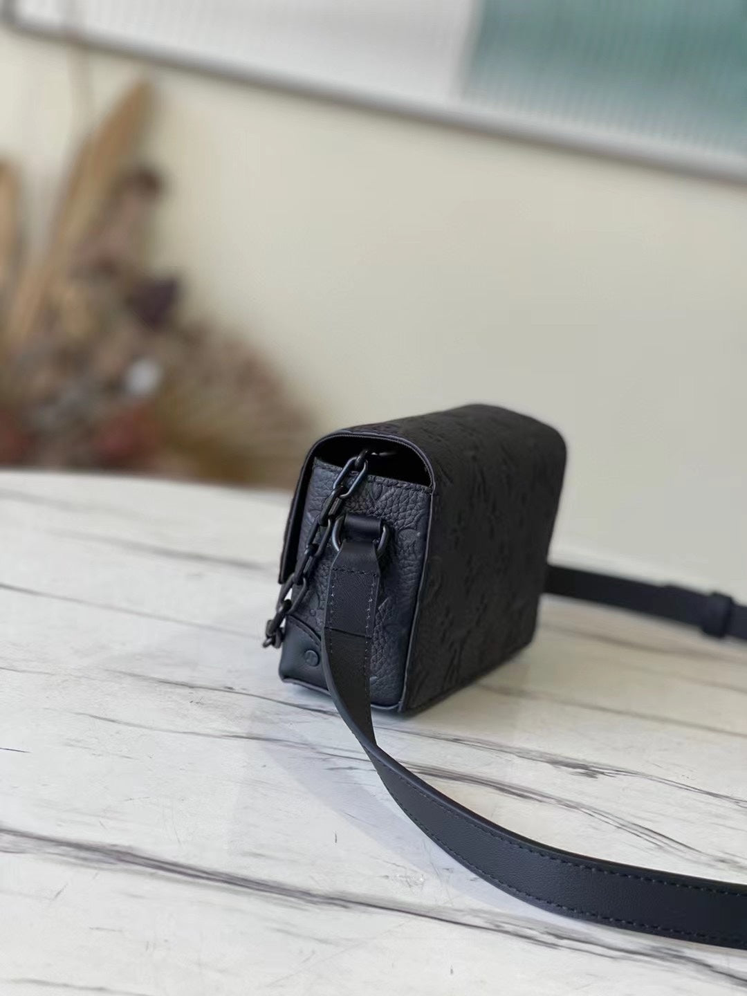 Louis Vuitton Mini Soft Trunk Monogram Taurillon Leather Black