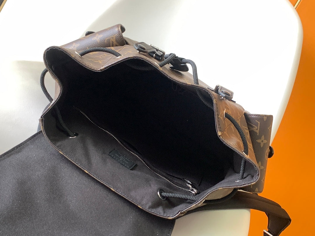 Louis Vuitton Christopher PM Backpack Monogram Macassar Canvas
