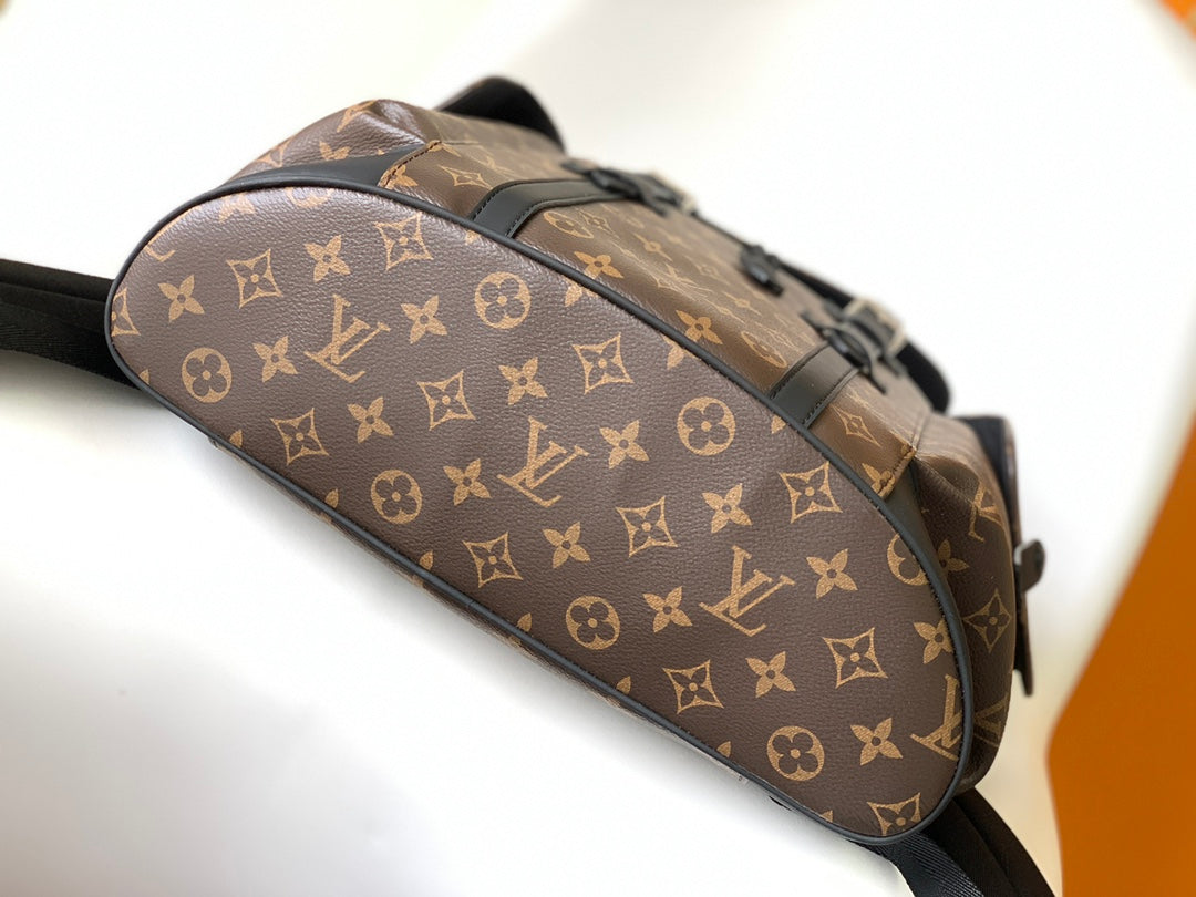 Louis Vuitton Christopher PM Backpack Monogram Macassar Canvas