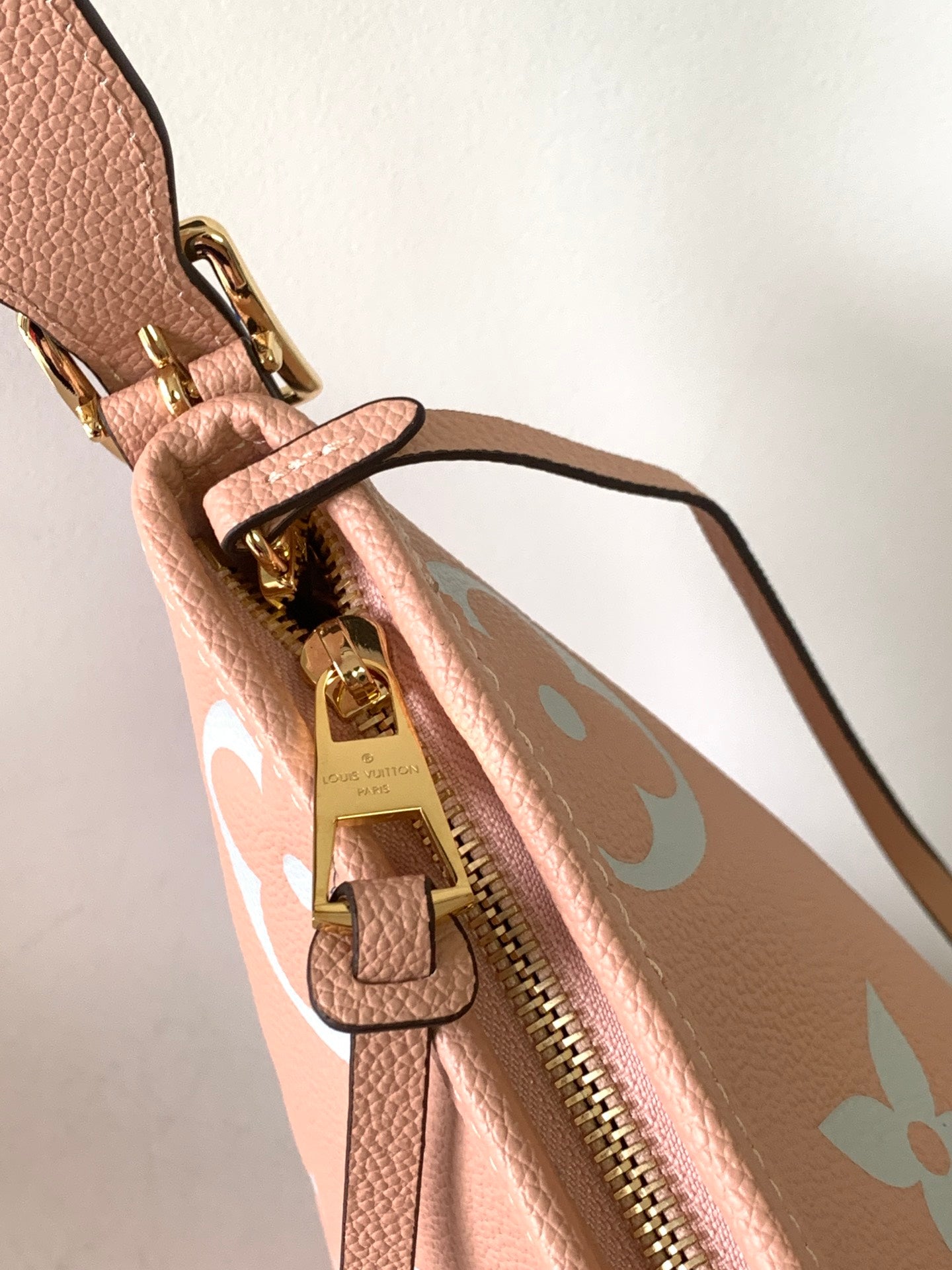 Louis Vuitton CarryAll PM Monogram Empreinte Leather Handbag - Pink