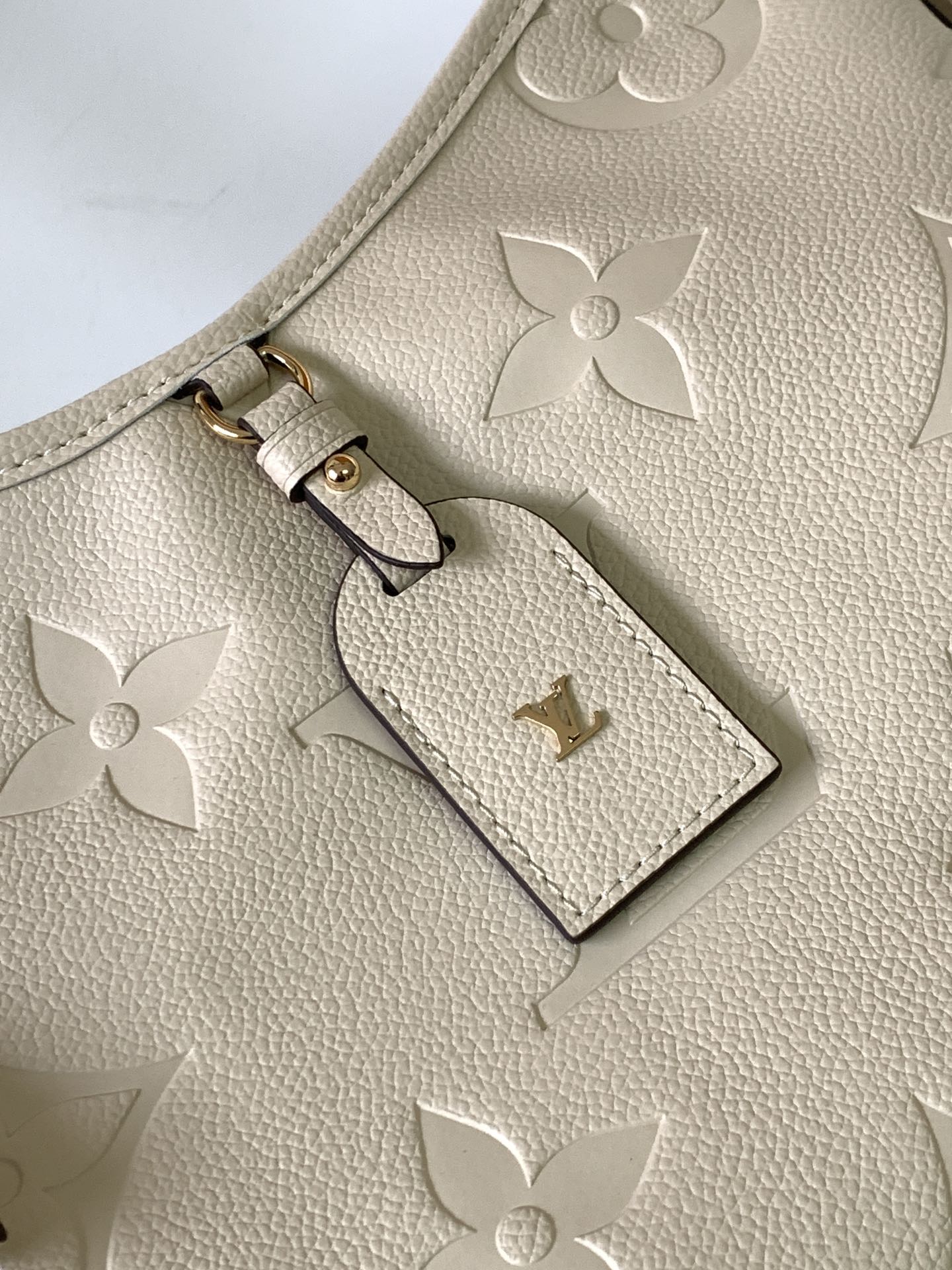 Louis Vuitton Monogram Empreinte Leather Shoulder Bag - Cream
