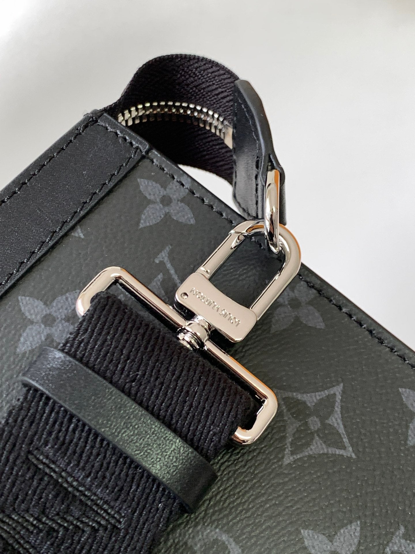 Louis Vuitton Monogram Eclipse Trunk Messenger Bag - Black/Grey Canvas