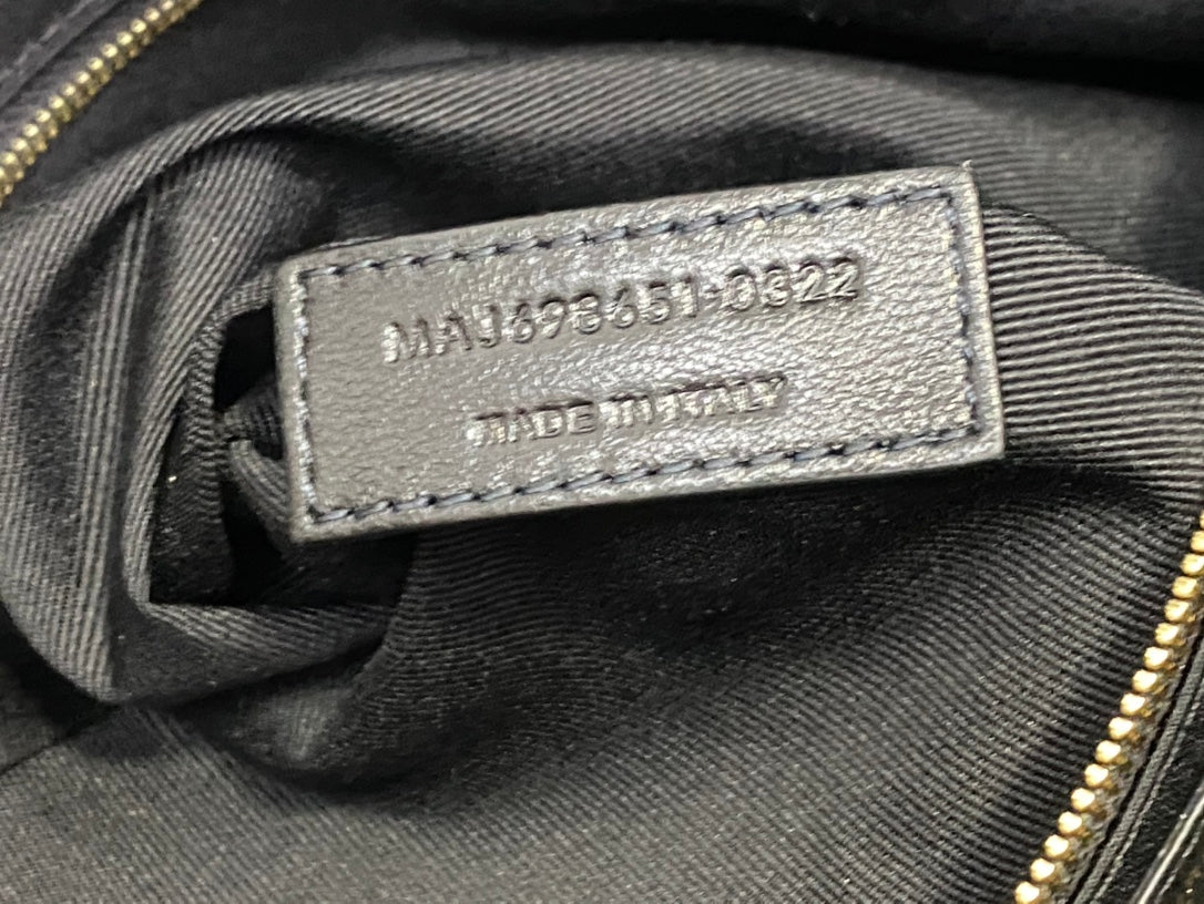 Saint Laurent Icare Maxi Shopping Bag in Quilted Lambskin - Black