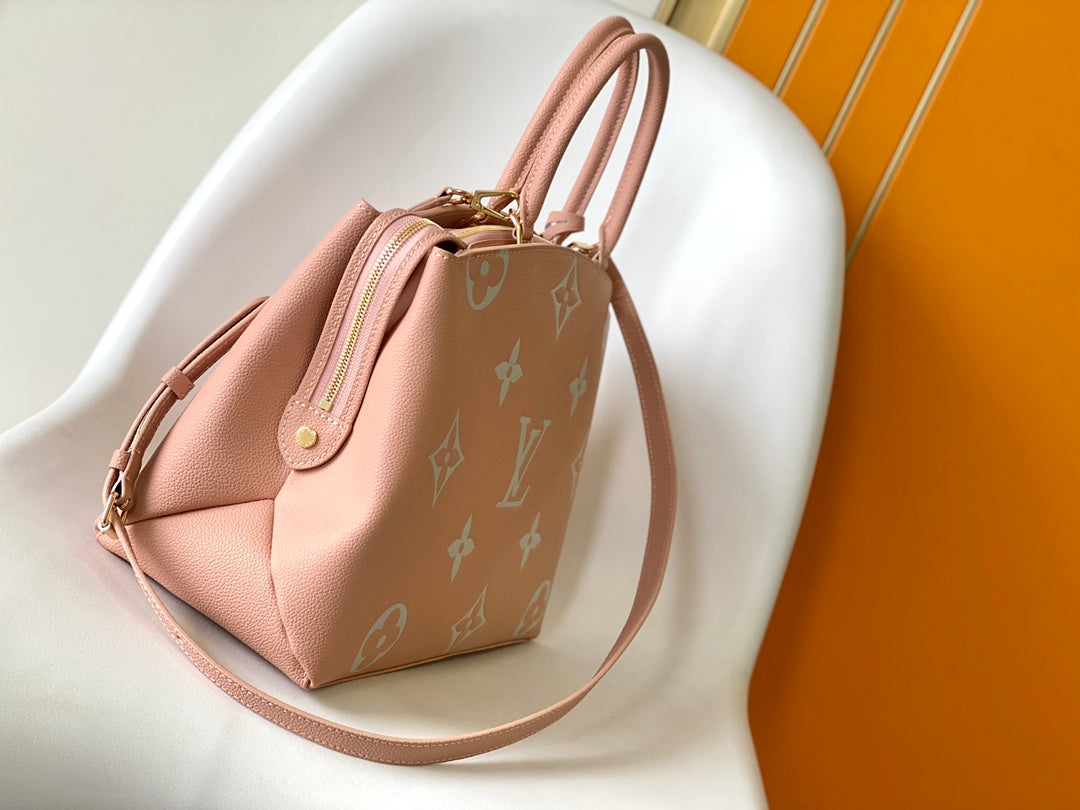 Louis Vuitton Montaigne BB Monogram Empreinte Leather - Rose Trianon / Crème