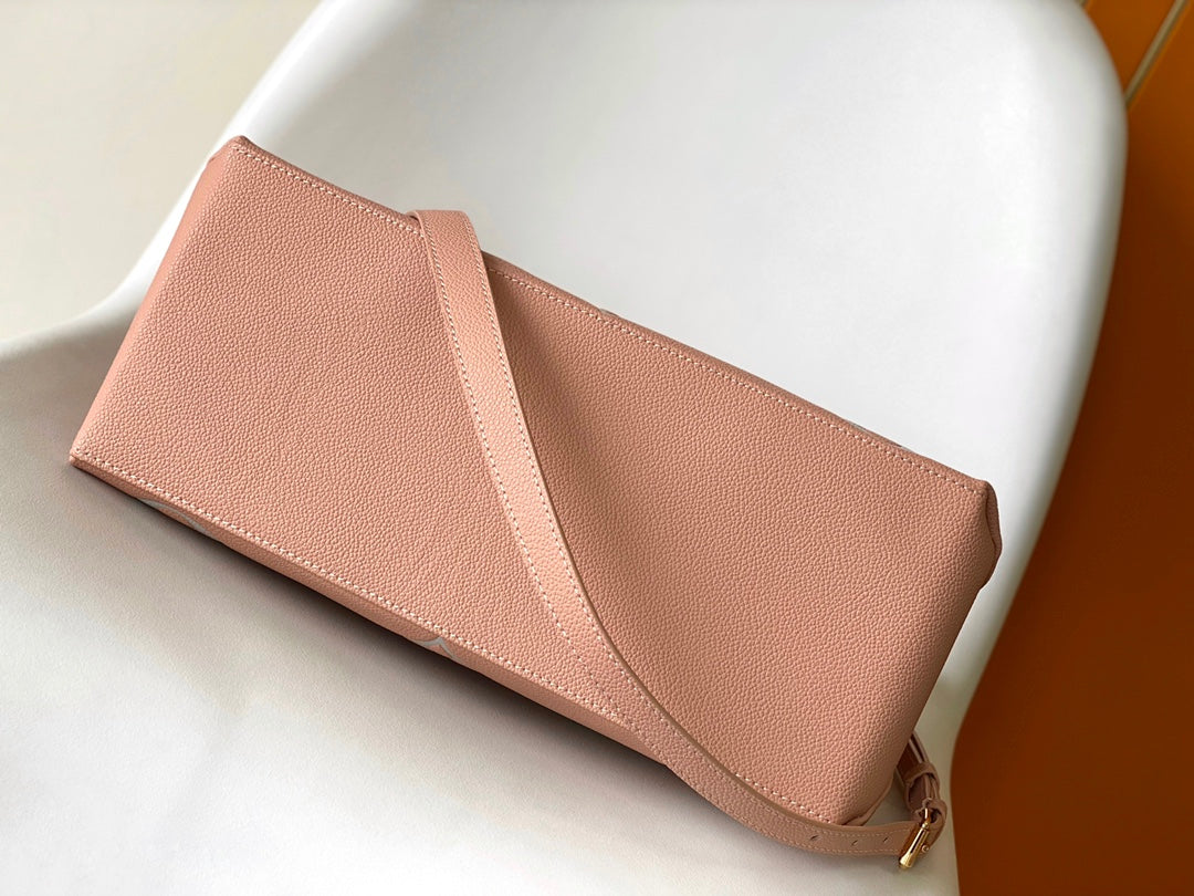 Louis Vuitton Montaigne BB Monogram Empreinte Leather - Rose Trianon / Crème