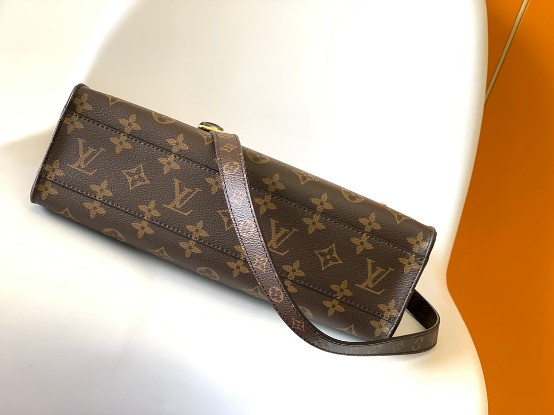 Louis Vuitton Monogram Canvas Petit Palais Tote Bag - Brown