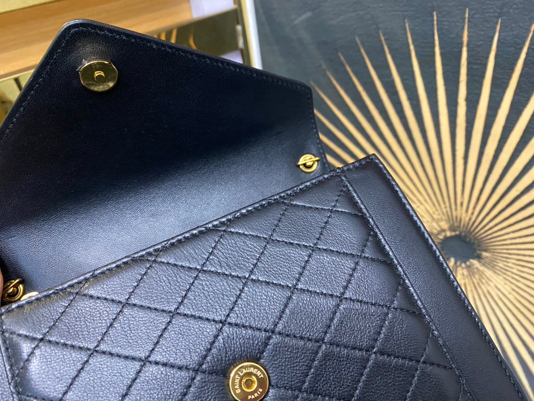 Saint Laurent Gaby Micro Bag in Quilted Lambskin - Black