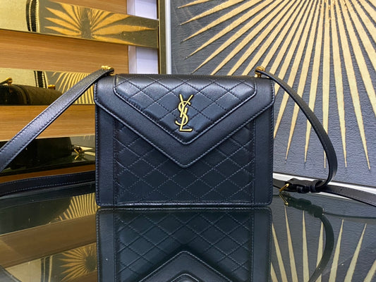 Saint Laurent Gaby Micro Bag in Quilted Lambskin - Black