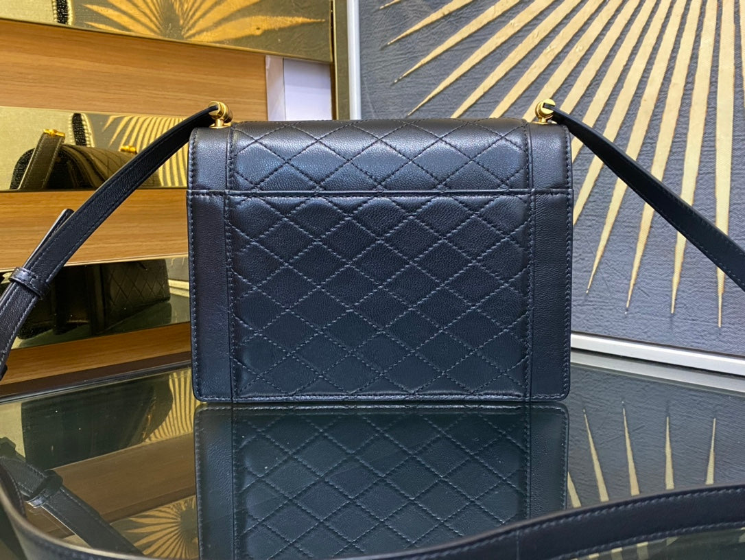 Saint Laurent Gaby Micro Bag in Quilted Lambskin - Black