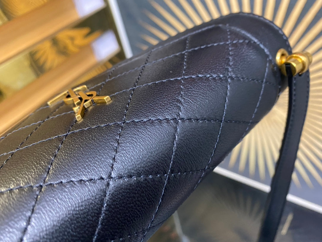Saint Laurent Gaby Micro Bag in Quilted Lambskin - Black