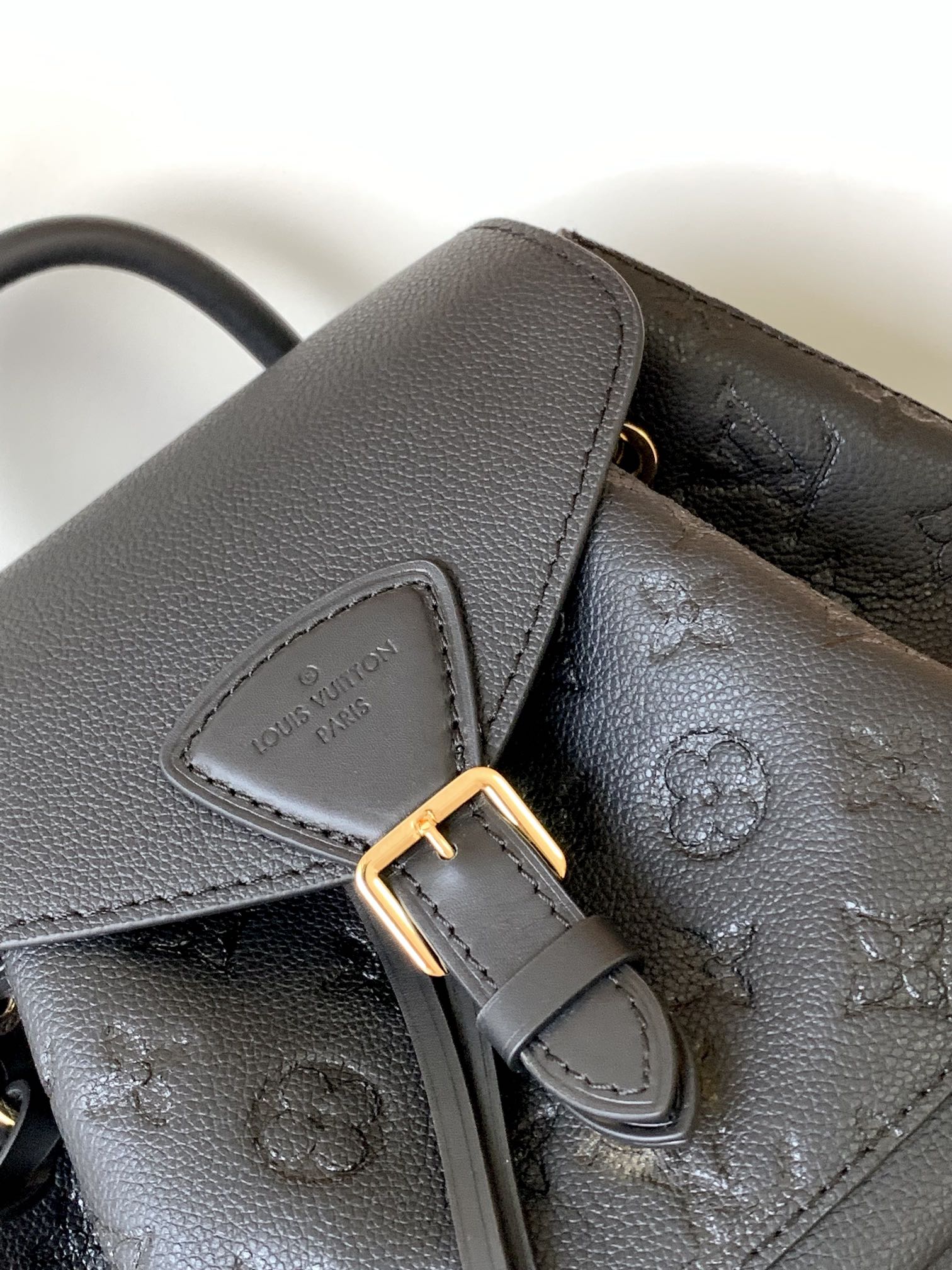 Louis Vuitton Montsouris Backpack - Black Monogram Empreinte Leather