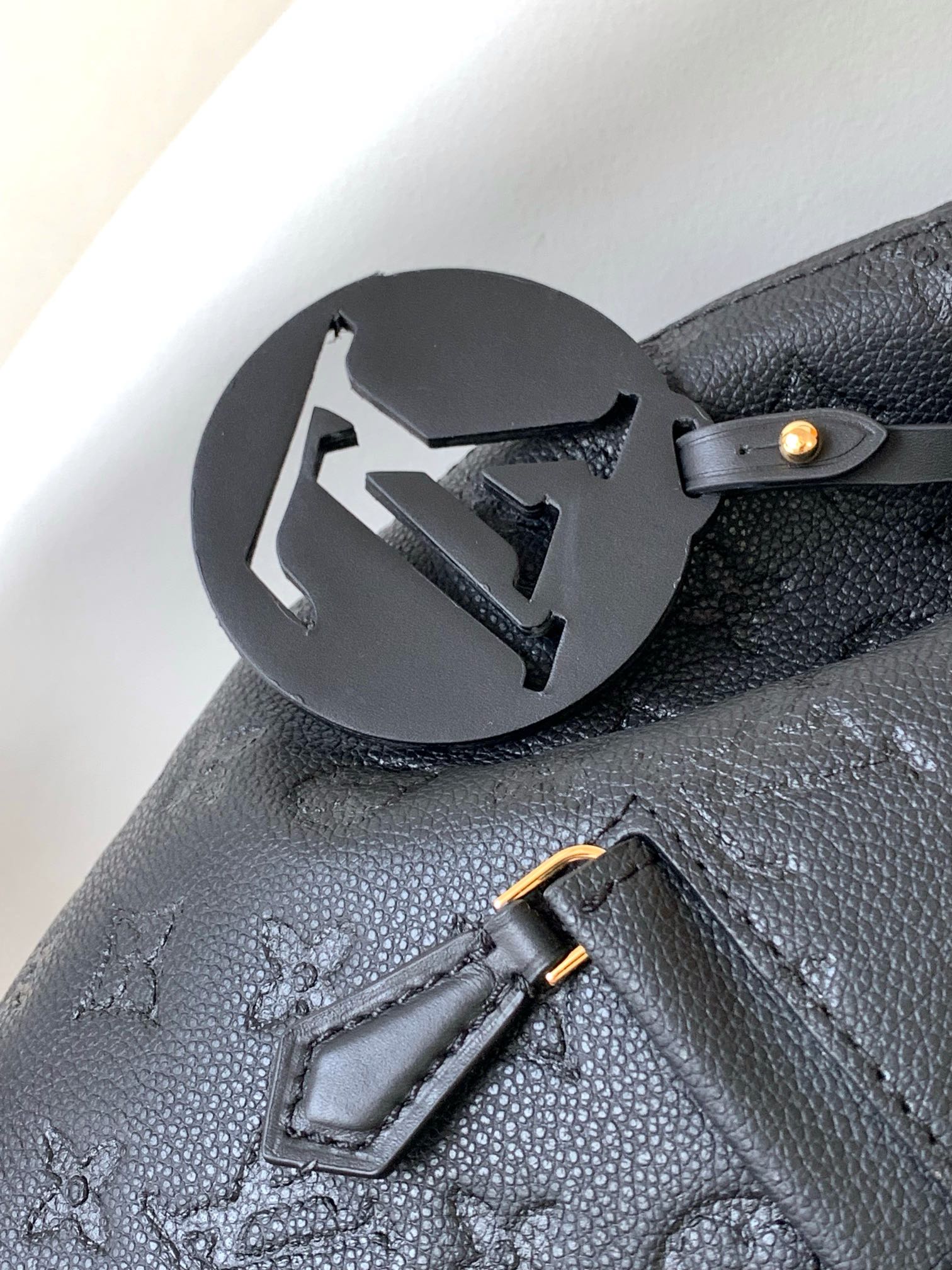Louis Vuitton Montsouris Backpack - Black Monogram Empreinte Leather