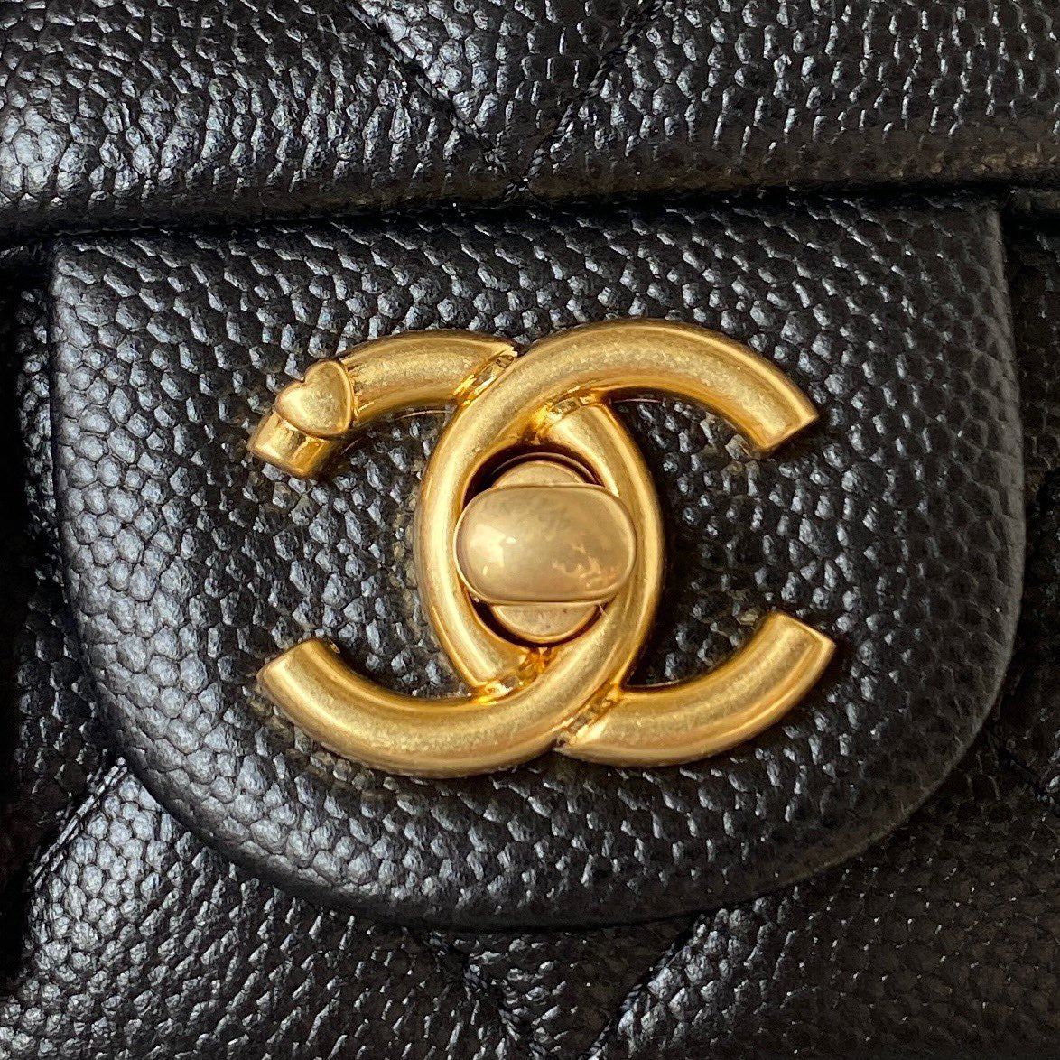 Chanel Black Quilted Lambskin Heart Ball Flap Bag Gold Hardware