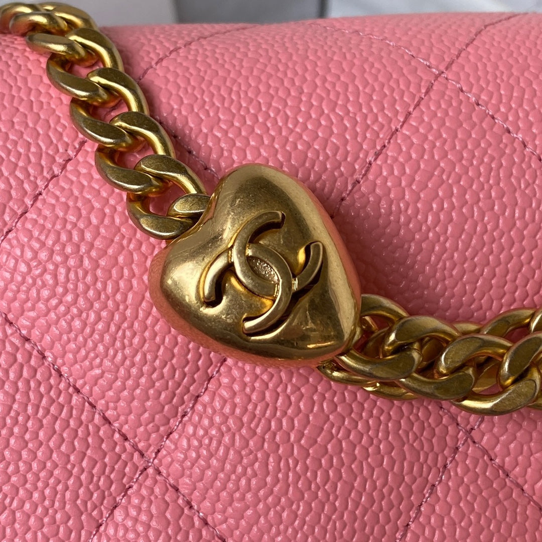 Chanel Mini Rectangular Flap Bag - Pink Quilted Lambskin with Gold-Tone Hardware