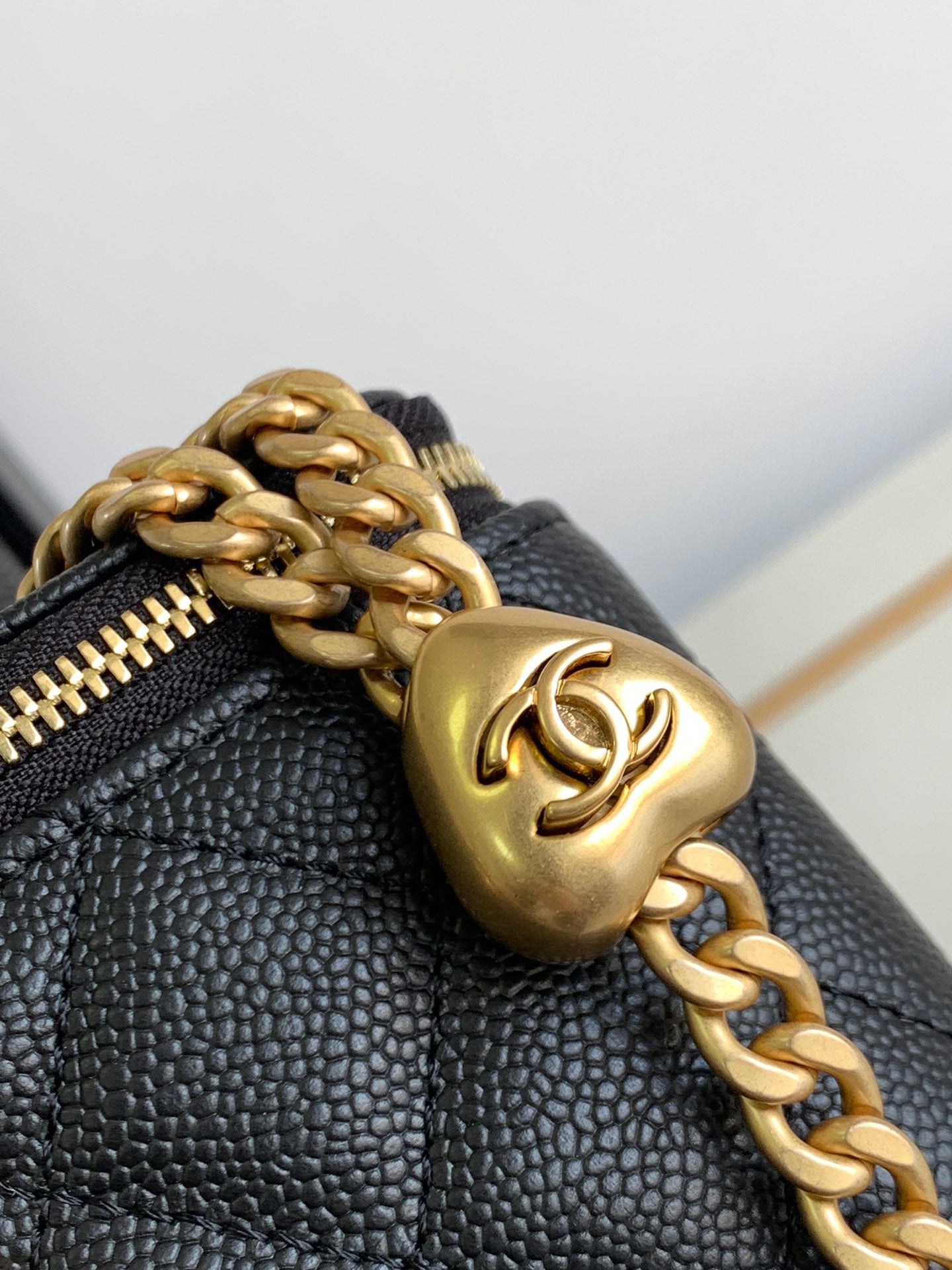 Chanel Small Vanity Case - Black Quilted Lambskin with Gold-Tone Hardware