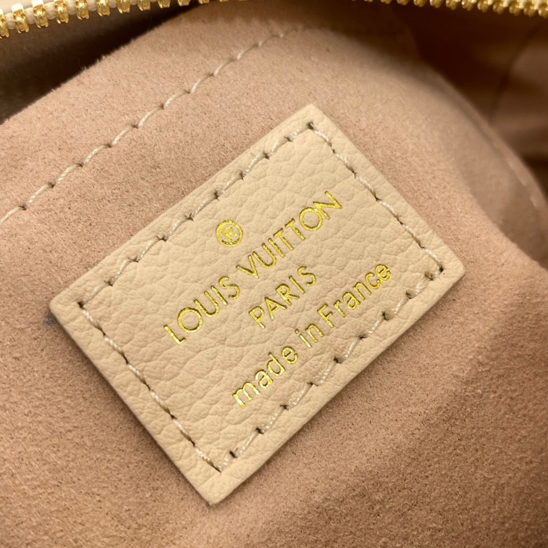 Louis Vuitton Nano Speedy Monogram Empreinte Leather Handbag - Bicolor Cream and Pink
