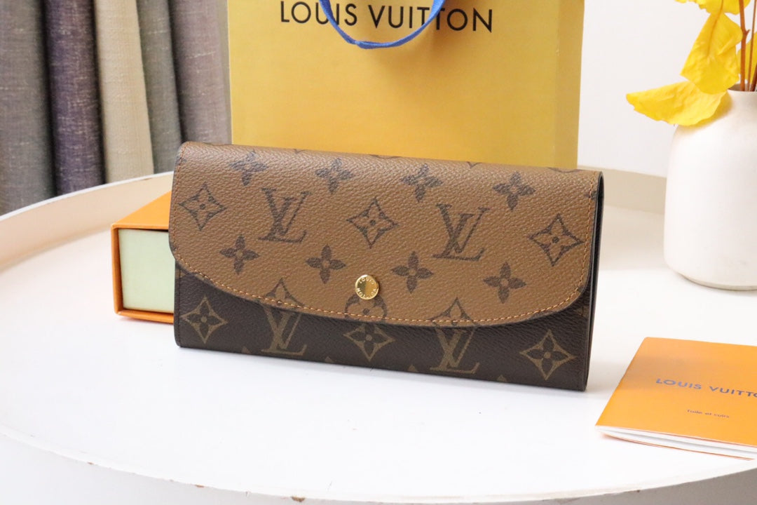 Louis Vuitton Sarah Wallet Monogram and Monogram Reverse Canvas