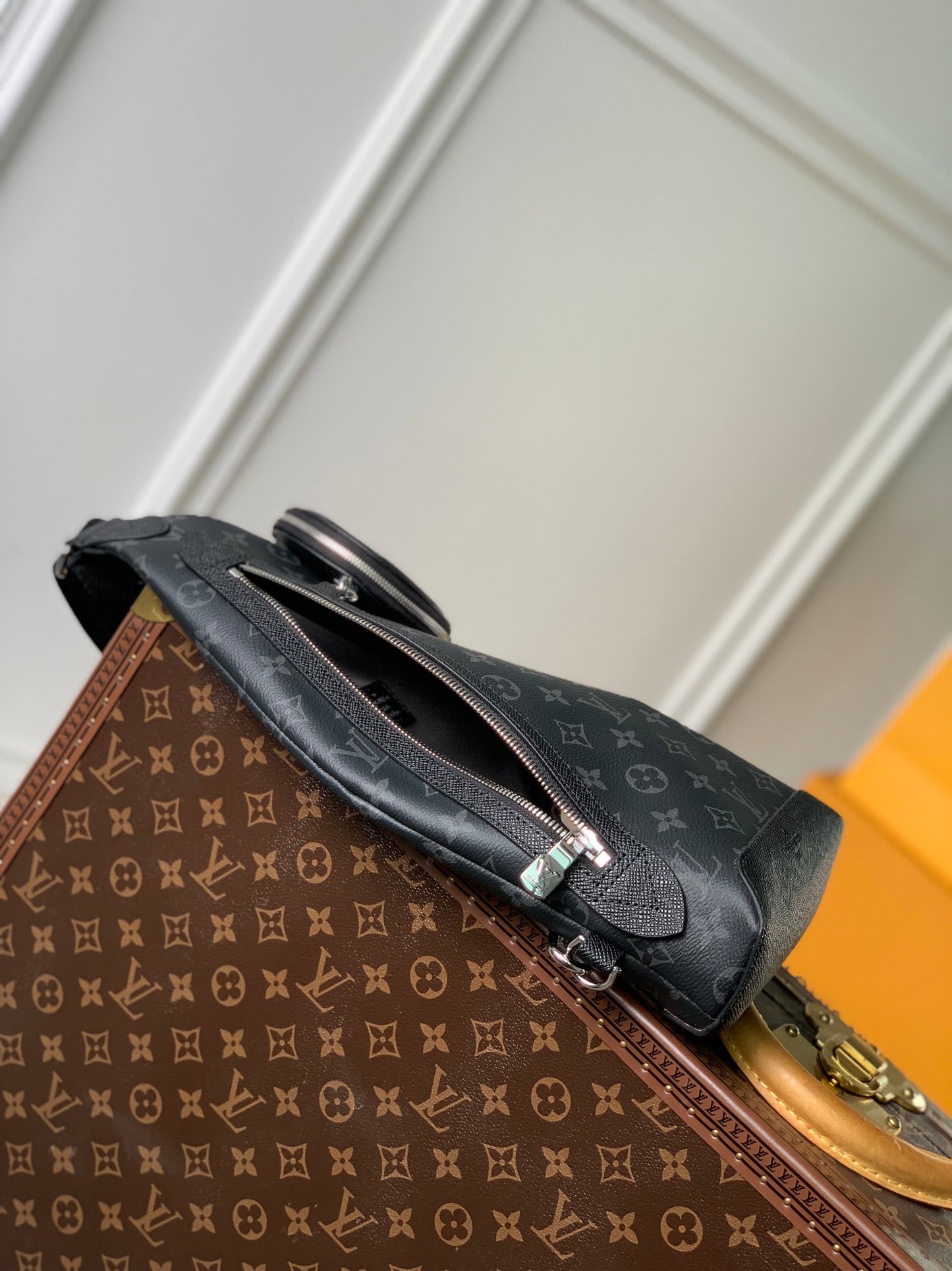 Louis Vuitton Duo Sling Bag - Monogram Eclipse Canvas - Men's Crossbody Bag