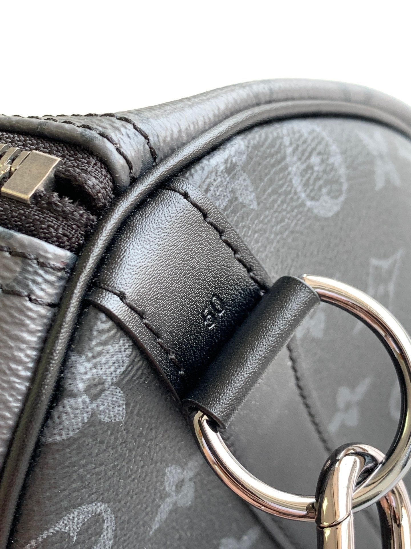 Louis Vuitton Keepall Bandoulière 50 Monogram Eclipse Canvas Travel Bag