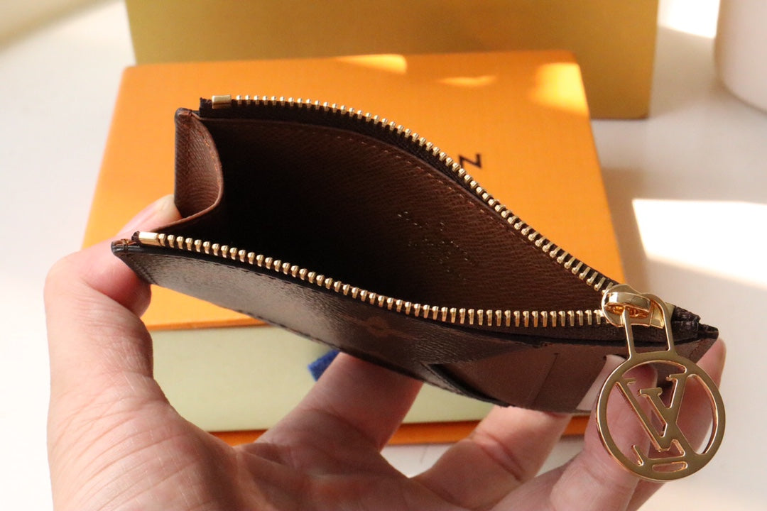 Louis Vuitton Monogram Card Holder with Gift Box and Bag