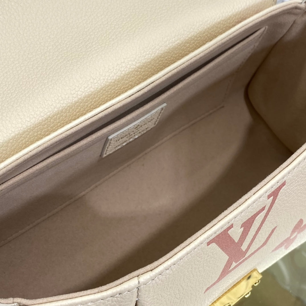 Louis Vuitton Monogram Empreinte Giant Pochette Métis East West Bag - Beige/Pink