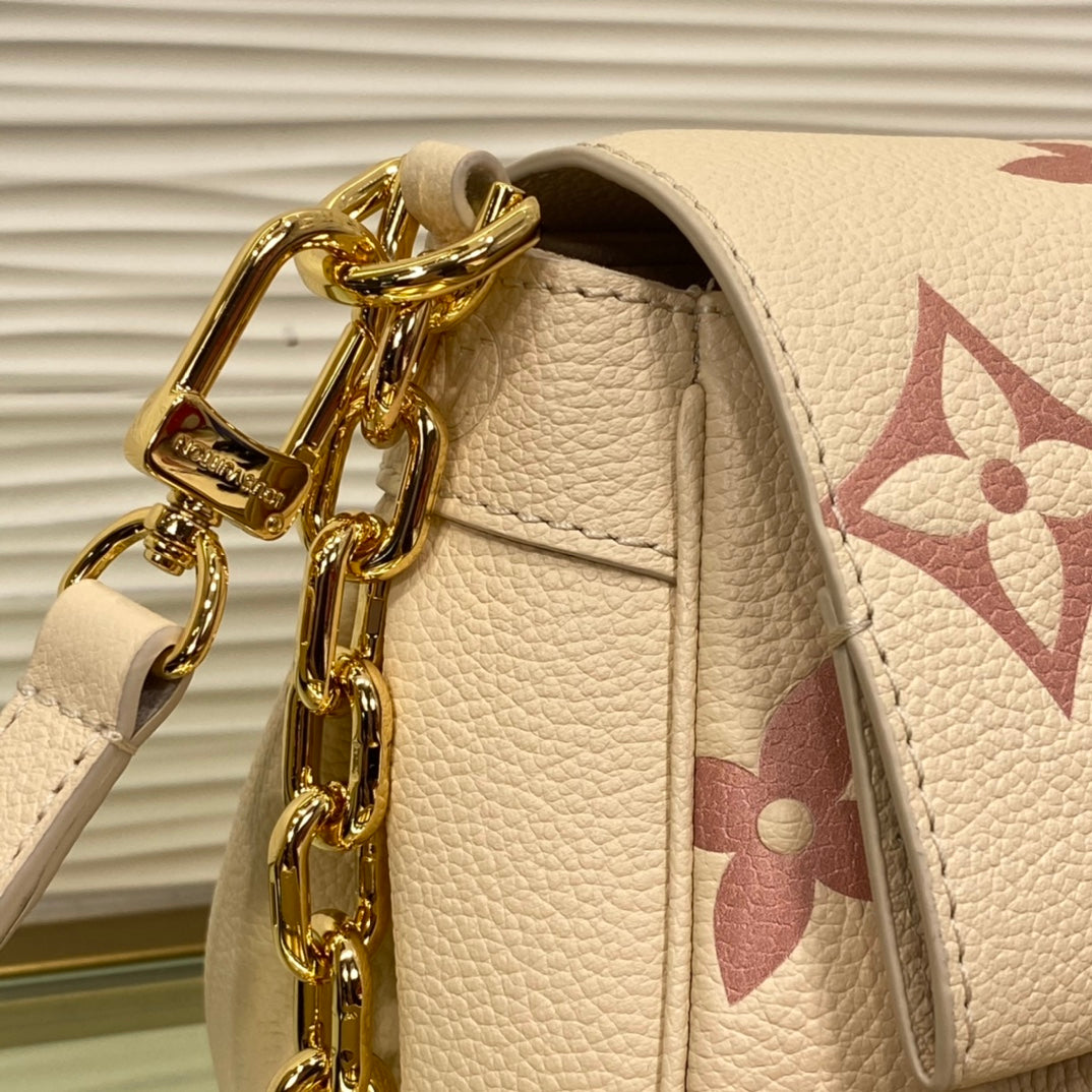 Louis Vuitton Monogram Empreinte Giant Pochette Métis East West Bag - Beige/Pink