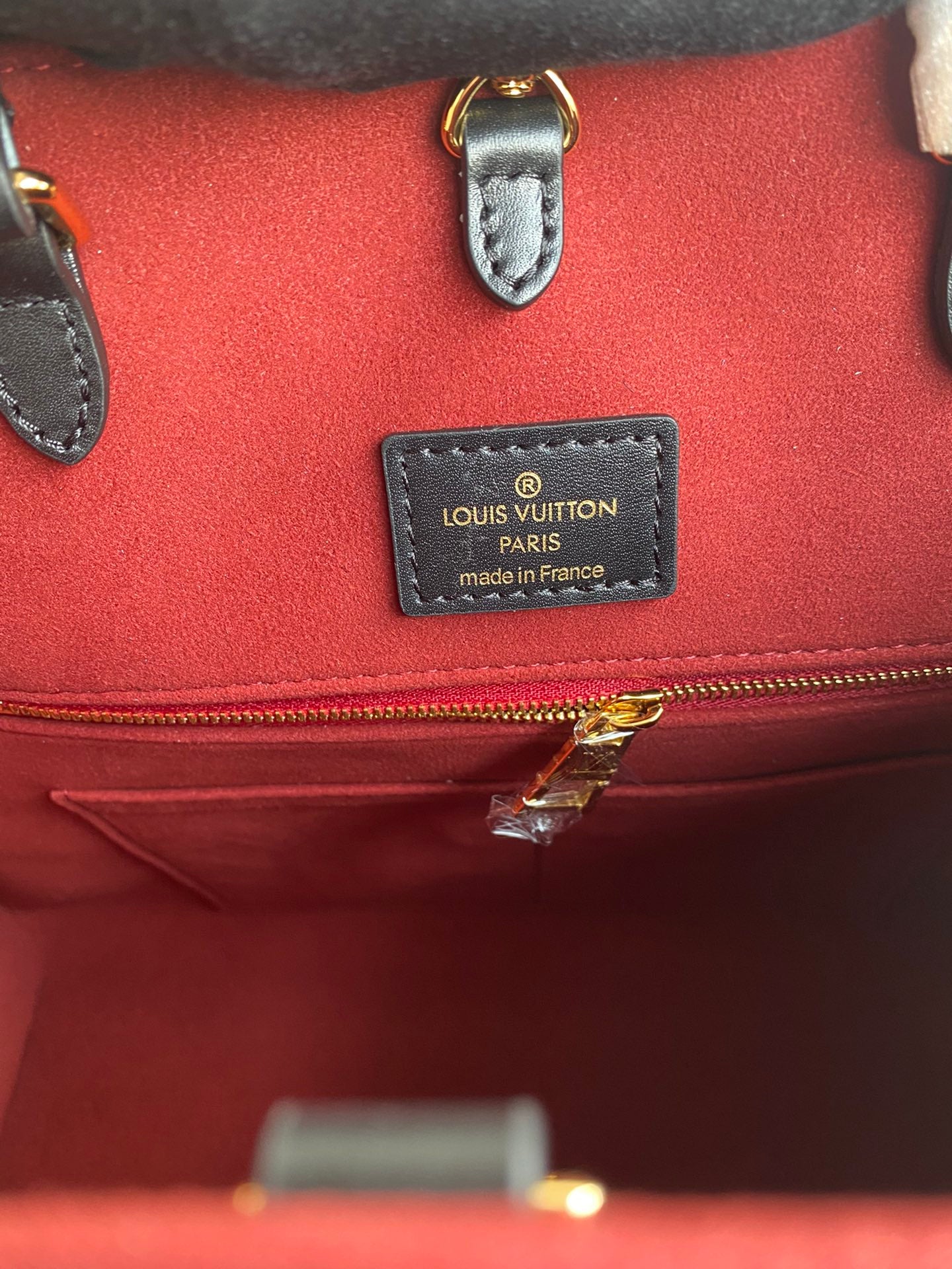 Louis Vuitton Onthego MM Monogram Empreinte Giant Leather Tote Bag - Black/Beige