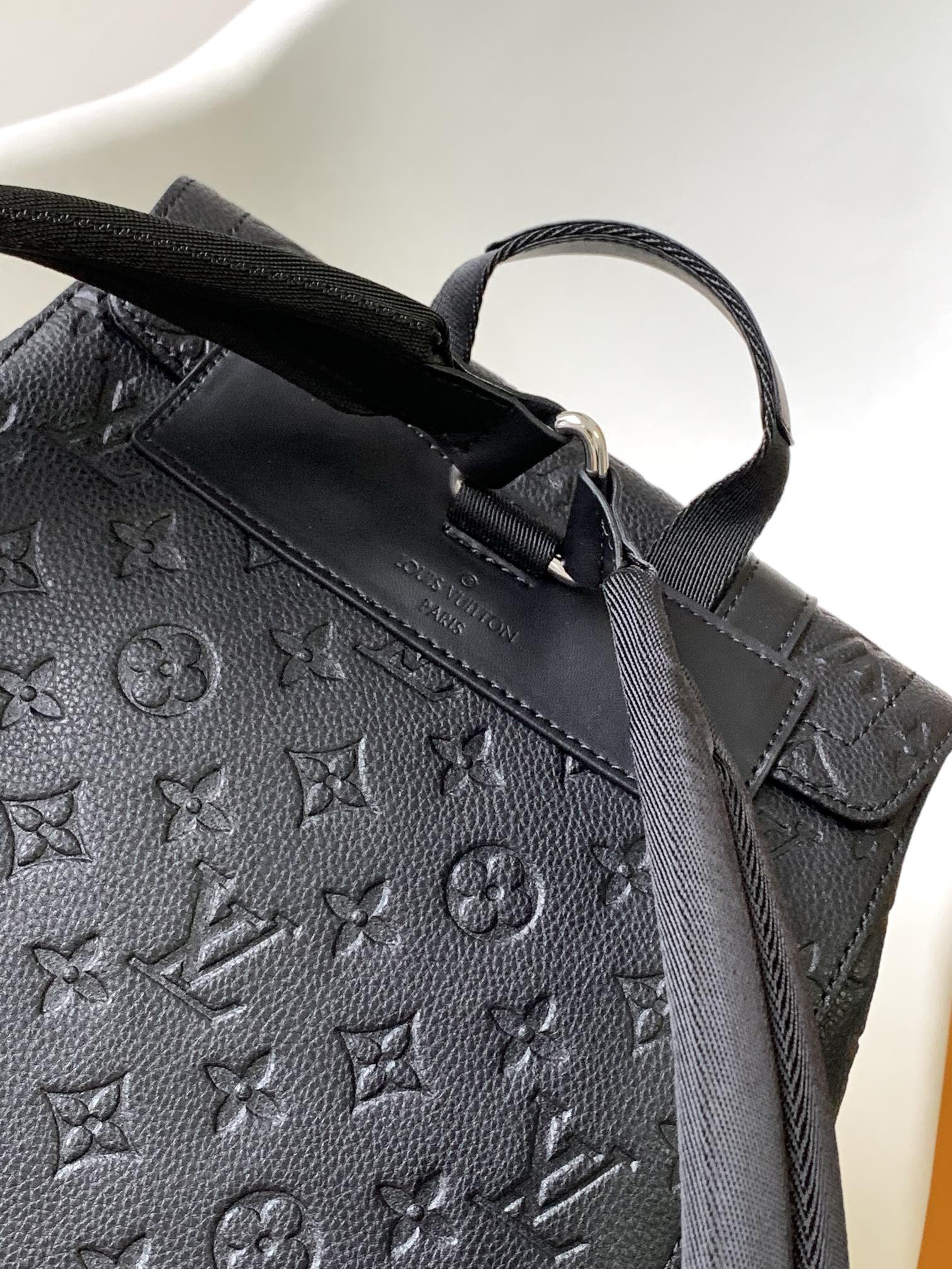 Louis Vuitton Christopher PM Monogram Shadow Black Leather Backpack
