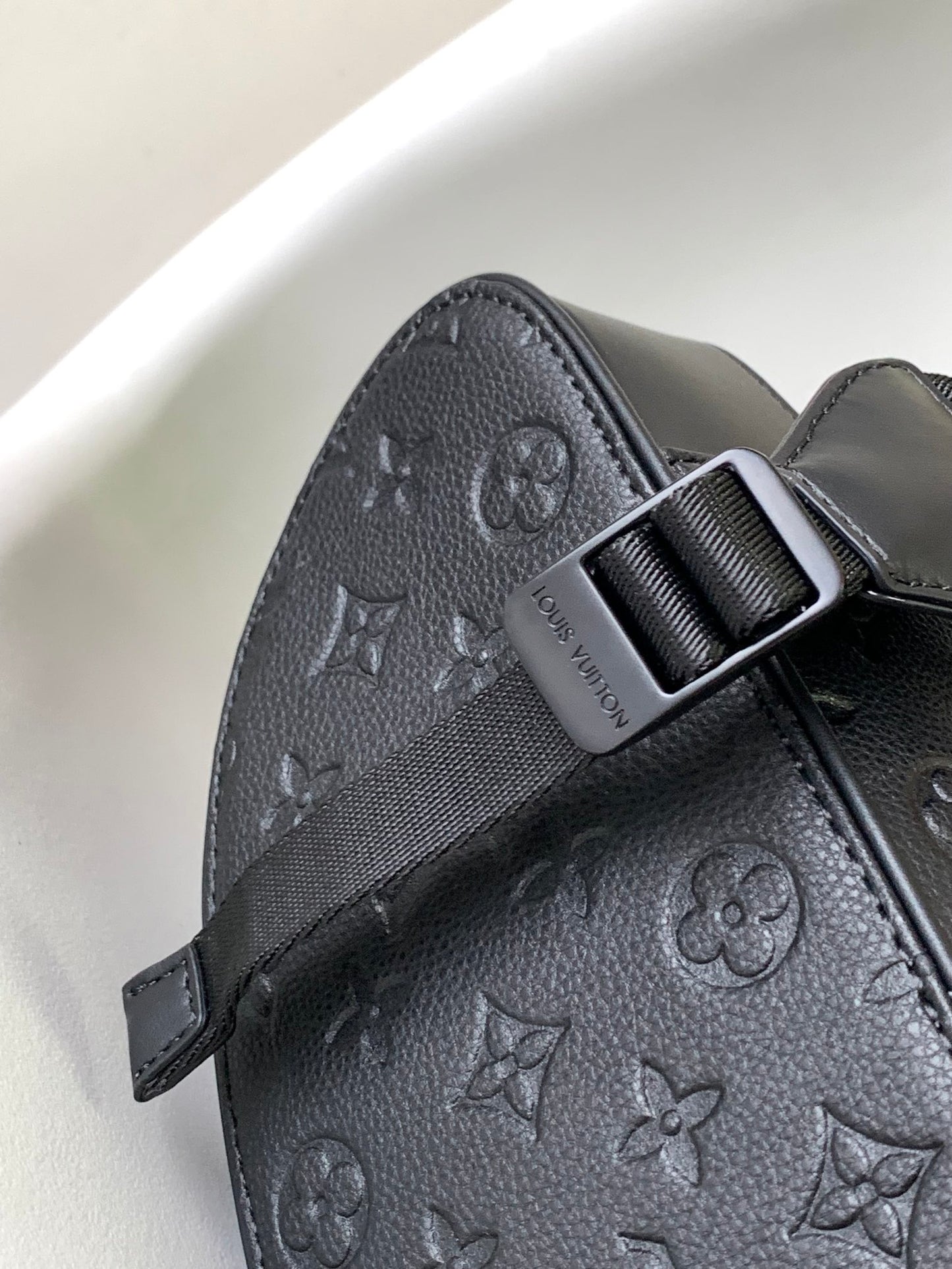 Louis Vuitton Christopher PM Monogram Shadow Black Leather Backpack