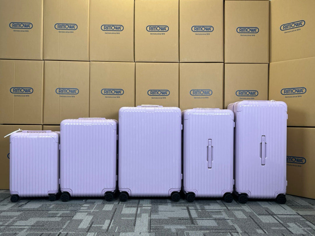 5-Piece Pastel Purple Hardshell Spinner Luggage Suitcase Set