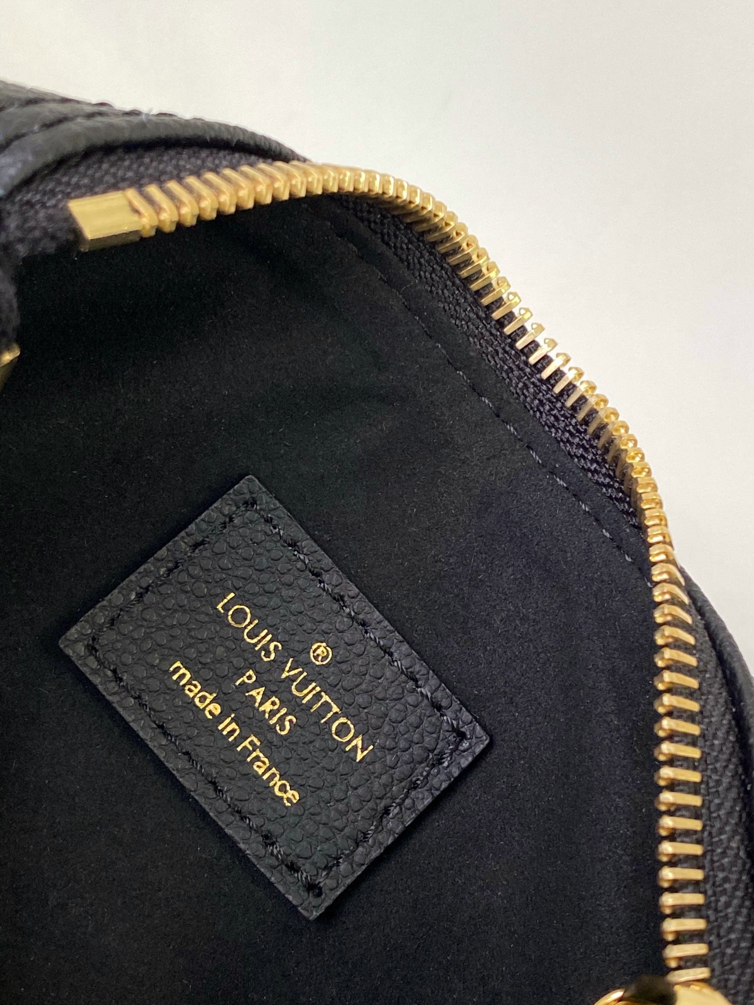 Louis Vuitton Nano Speedy Black Monogram Leather Top Handle Mini Bag