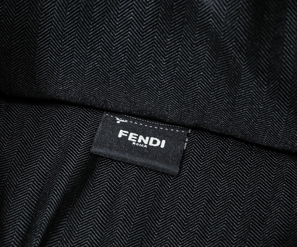 Fendace Black Logo Tote Bag - Fendi x Versace Collaboration
