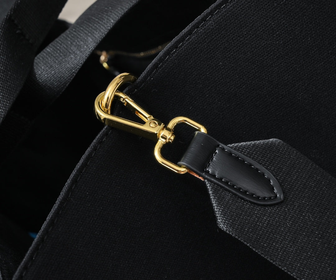 Fendace Black Logo Tote Bag - Fendi x Versace Collaboration