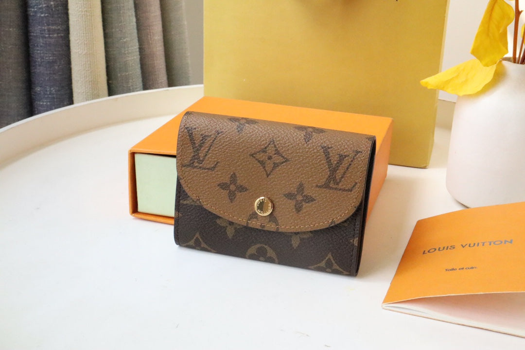 Louis Vuitton Monogram Canvas Rosalie Coin Purse - Brown