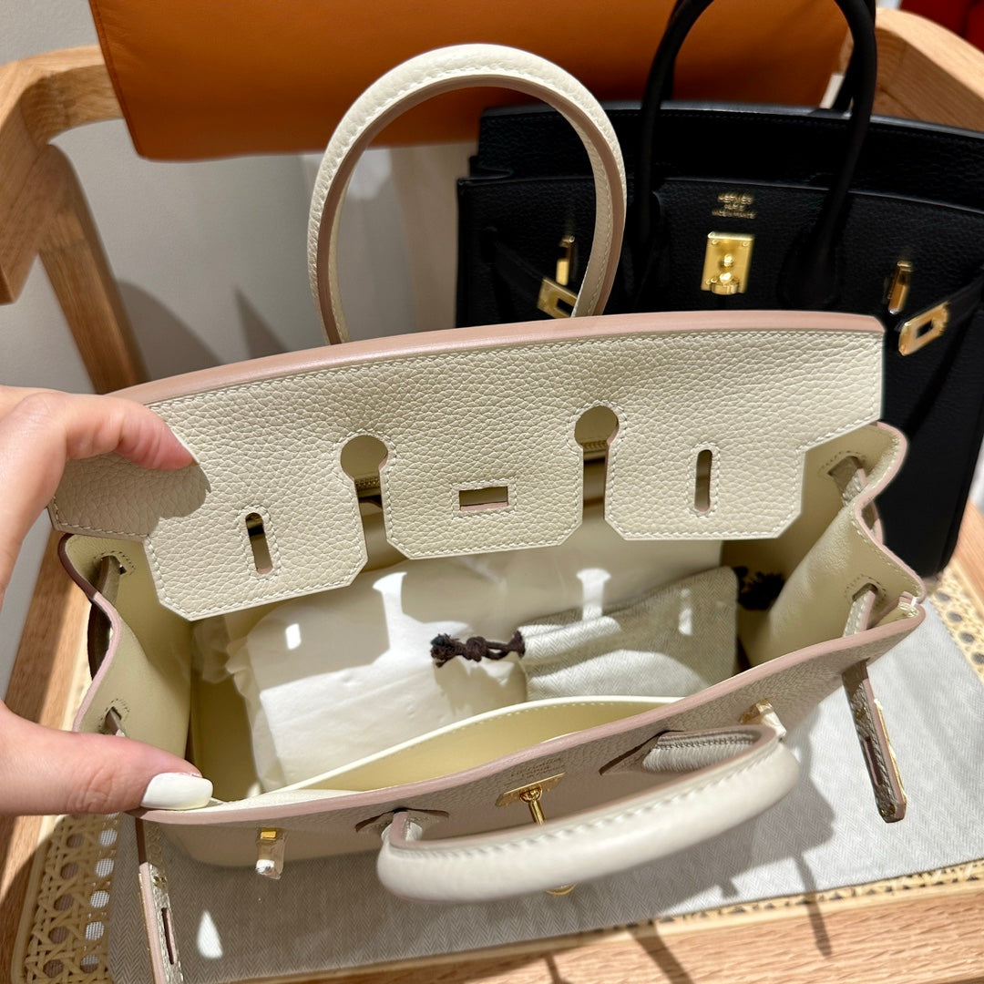 Luxury Leather Top-Handle Handbag - Classic Elegant Tote Bag for Women