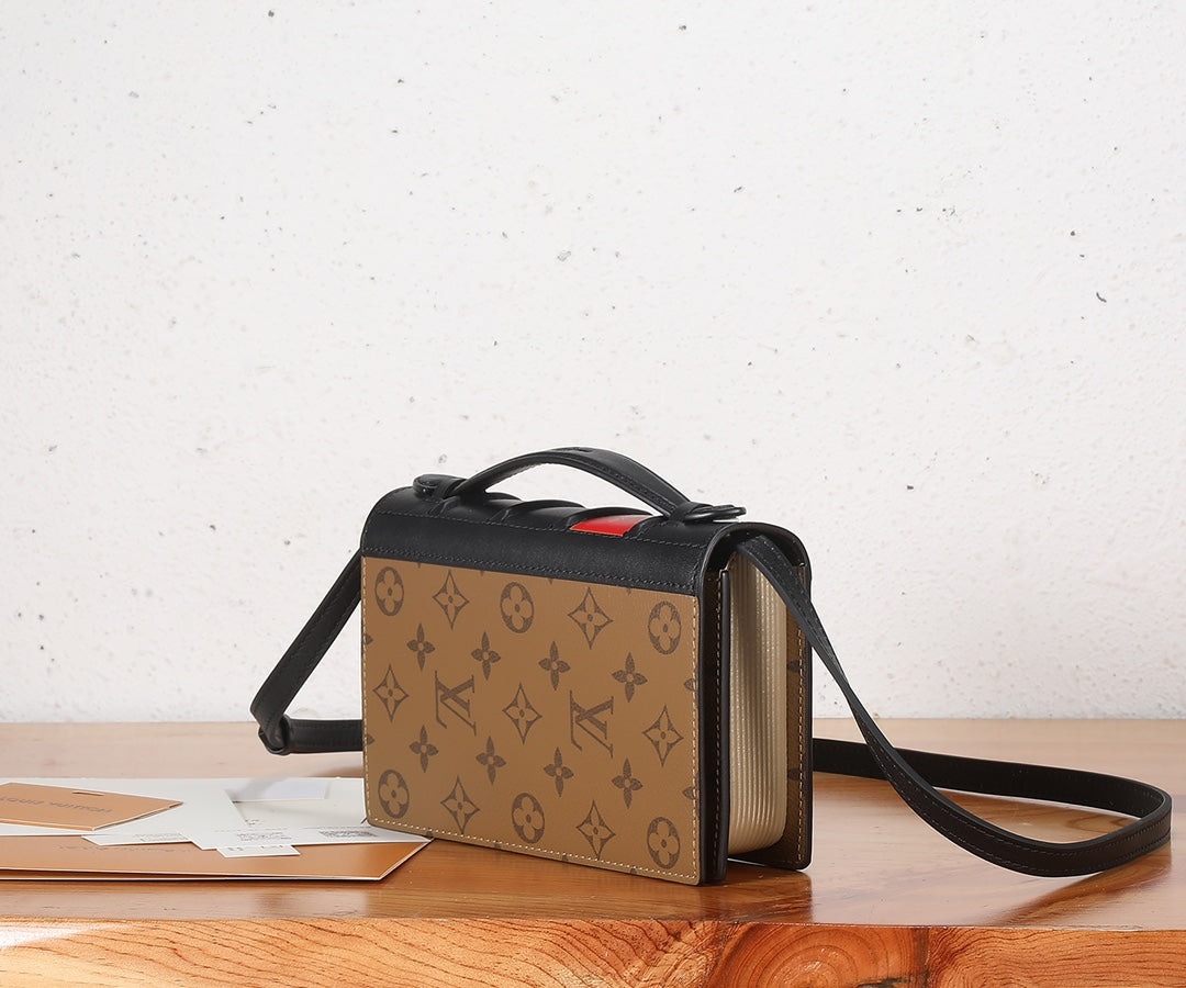 Louis Vuitton Valisette Tresor Monogram Reverse Canvas Crossbody Bag