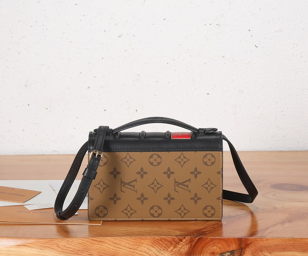 Louis Vuitton Valisette Tresor Monogram Reverse Canvas Crossbody Bag
