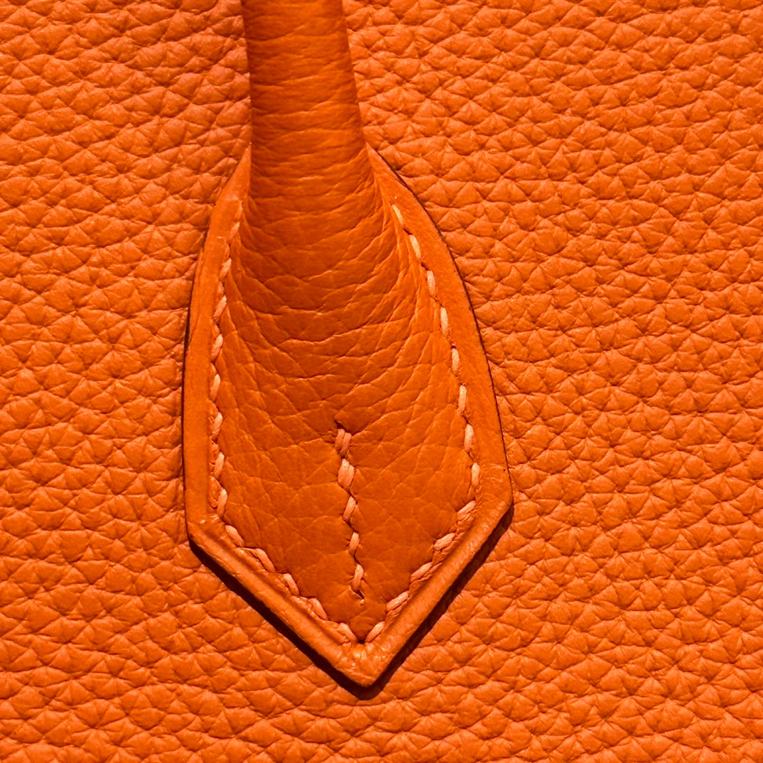 Hermès Birkin 30 Orange Epsom Leather Gold Hardware Handbag