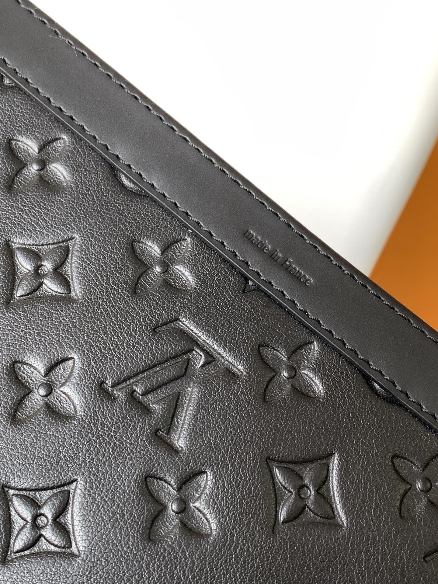 Louis Vuitton Trio Messenger Monogram Shadow Leather - Black Crossbody Bag