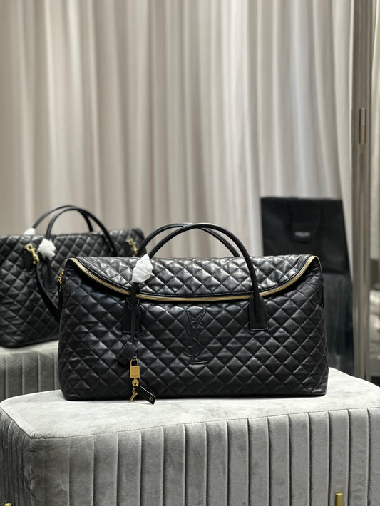 Saint Laurent Icare Maxi Shopping Bag - Black Quilted Lambskin