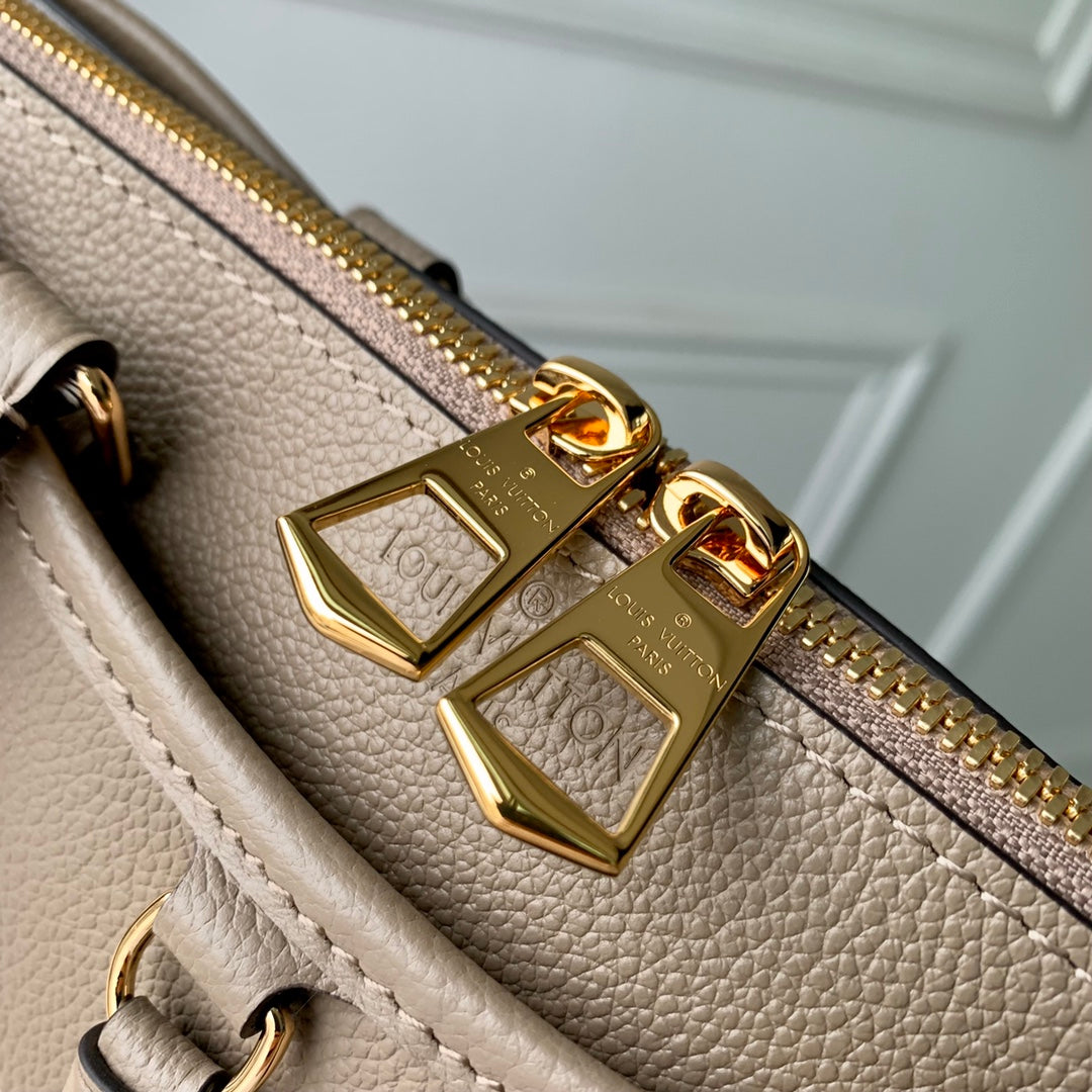 Louis Vuitton Madeleine MM Monogram Empreinte Giant Bicolor Leather Handbag - Turtledove/Cream