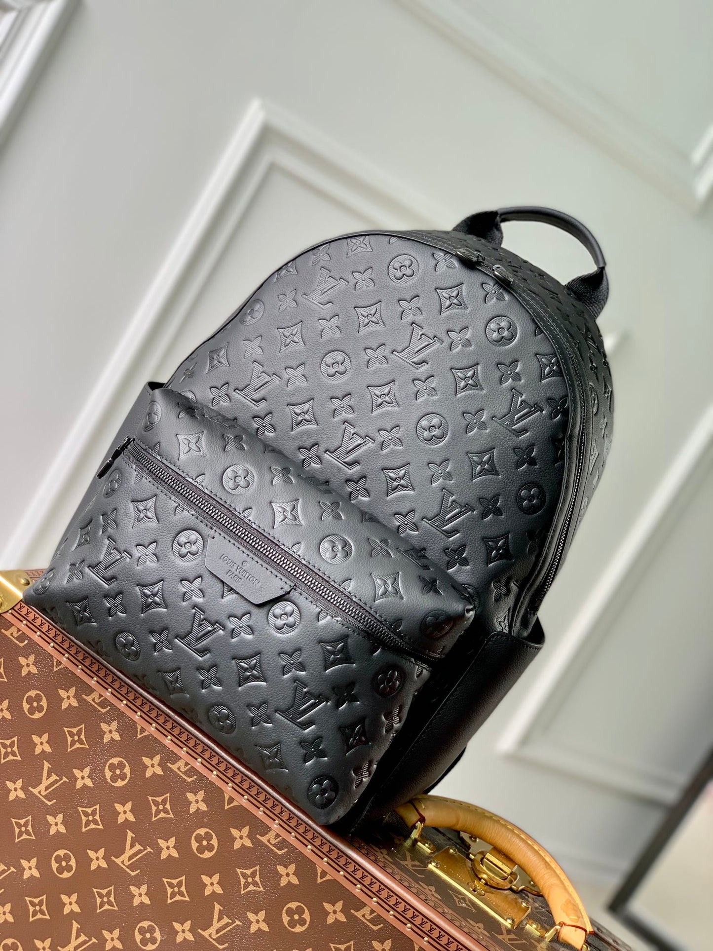 Louis Vuitton Discovery Backpack PM Monogram Shadow Leather - Black