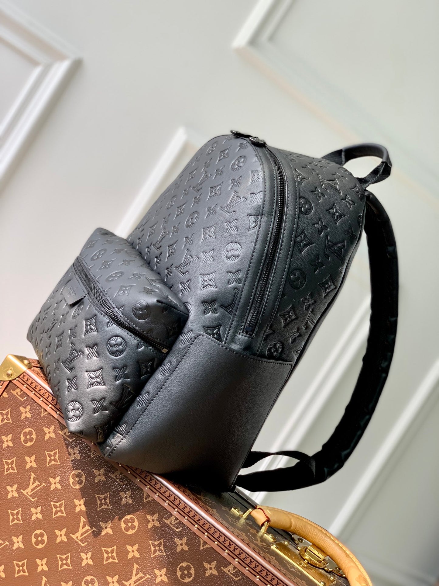 Louis Vuitton Discovery Backpack PM Monogram Shadow Leather - Black