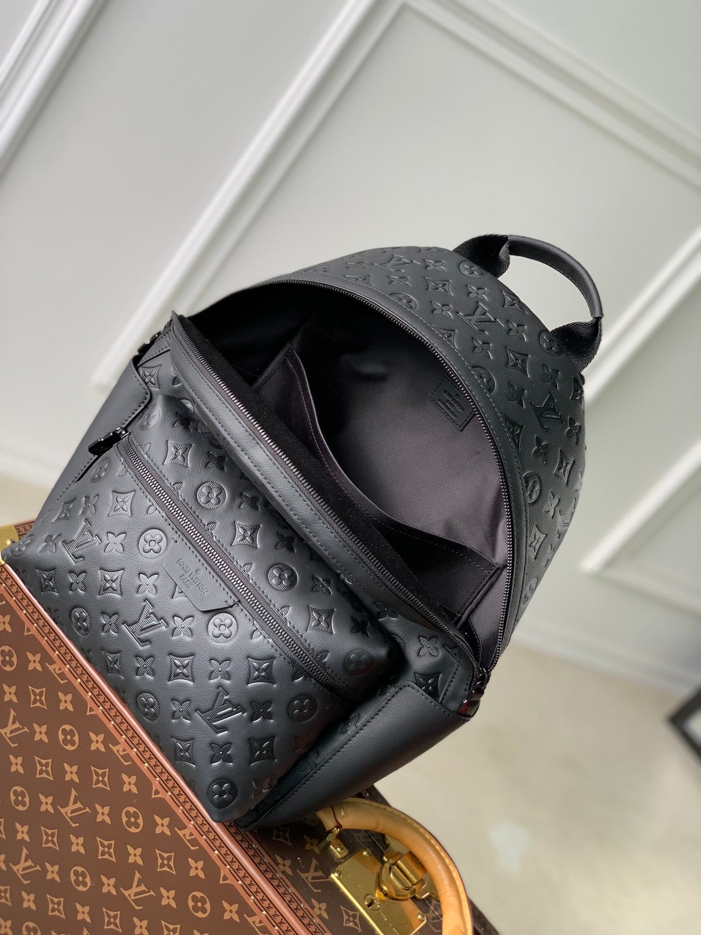 Louis Vuitton Discovery Backpack PM Monogram Shadow Leather - Black