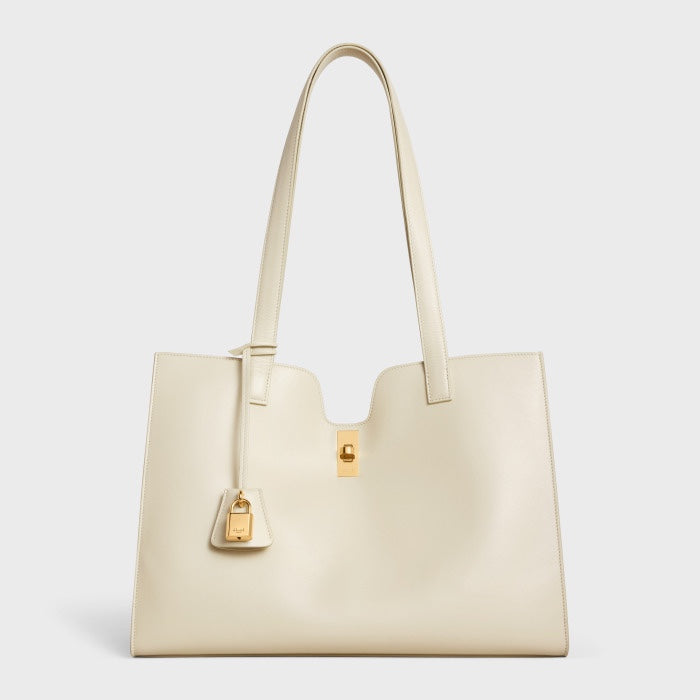Celine Cabas 16 Tote Bag in Smooth Calfskin - Chalk