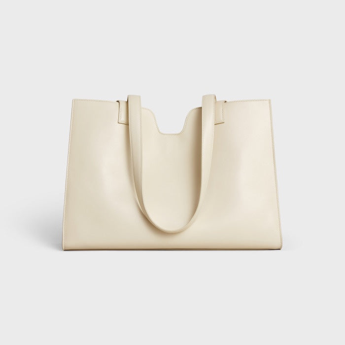 Celine Cabas 16 Tote Bag in Smooth Calfskin - Chalk